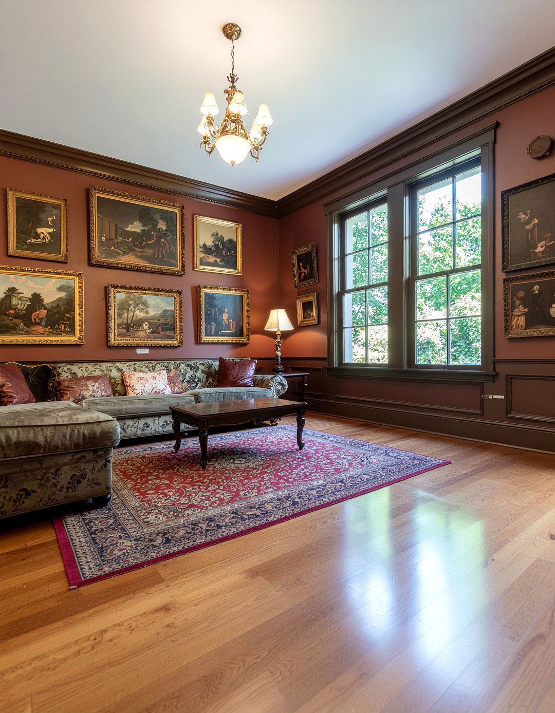 Victorian living room gallery wall - 30 Victorian living room ideas