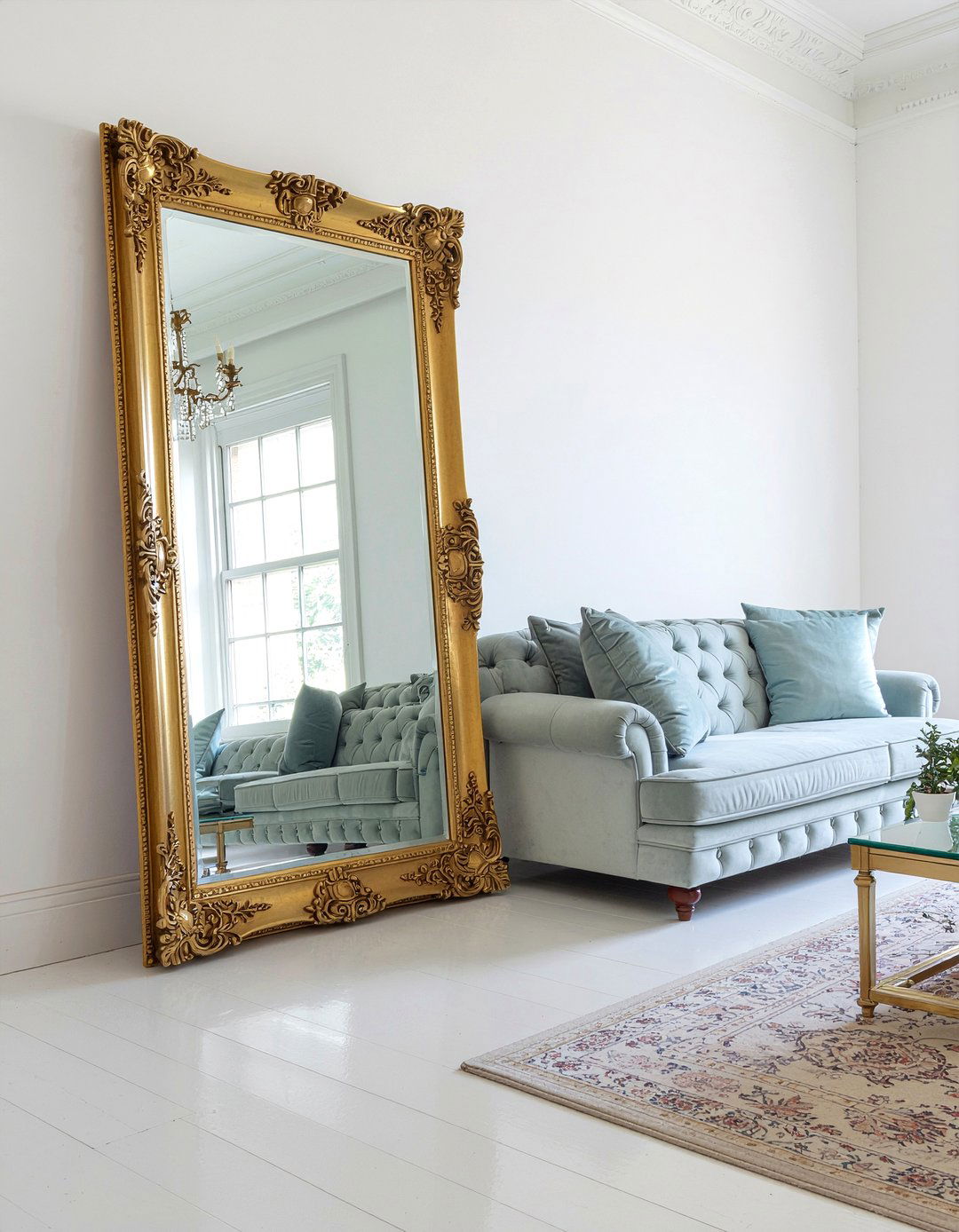 Victorian living room mirror - 30 Victorian living room ideas