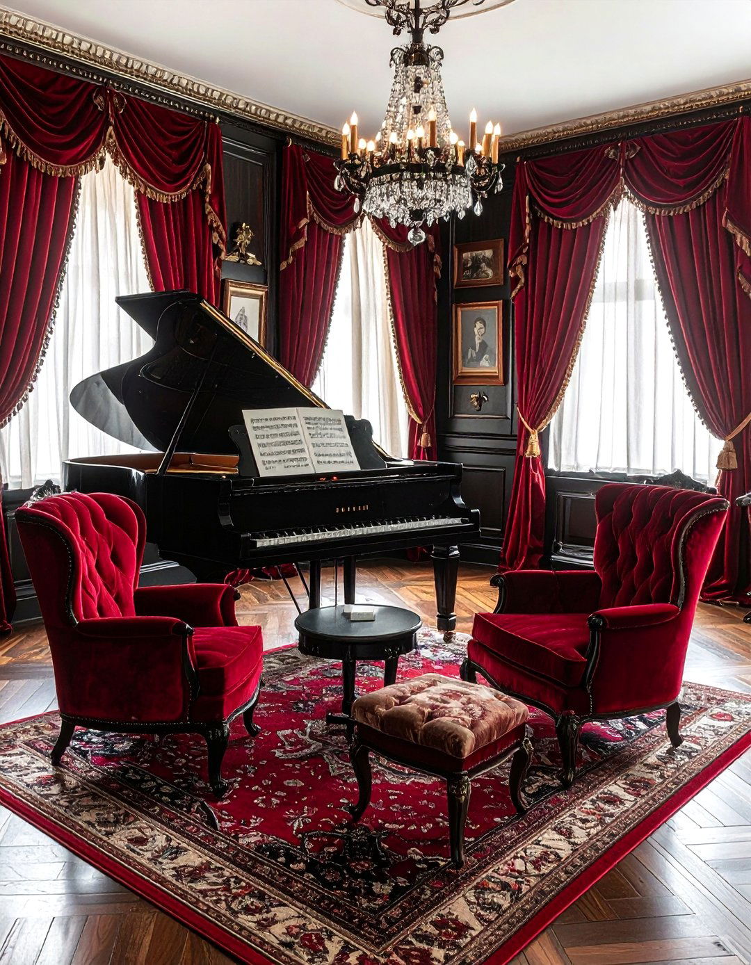 Victorian music room - 30 Victorian home decor ideas