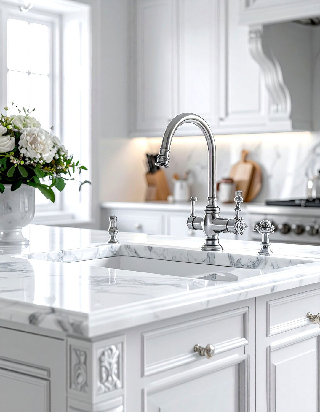 Victorian nickel kitchen faucet - 30 nickel kitchen faucet ideas