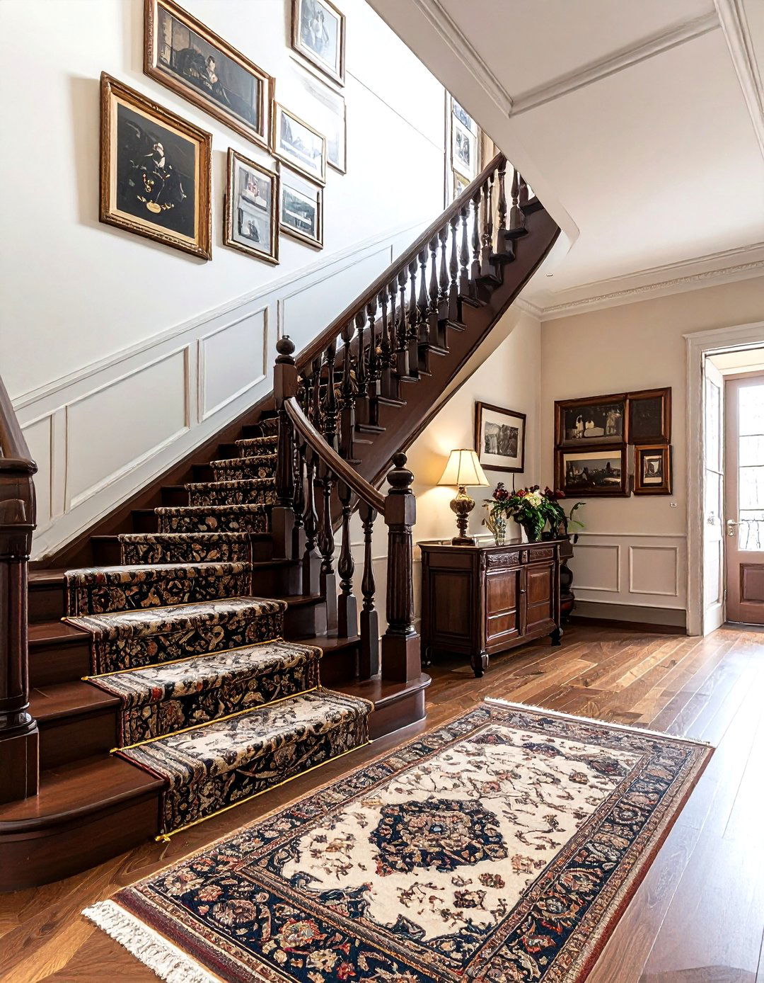 Victorian staircase - 30 Victorian home decor ideas
