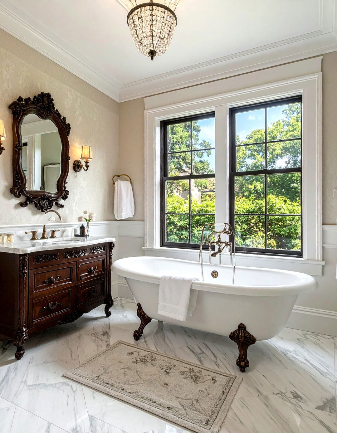Victorian style window film - 30 bathroom window film ideas