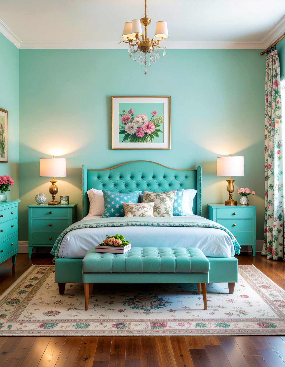 Vintage Aqua Bedroom - 30 aqua bedroom ideas