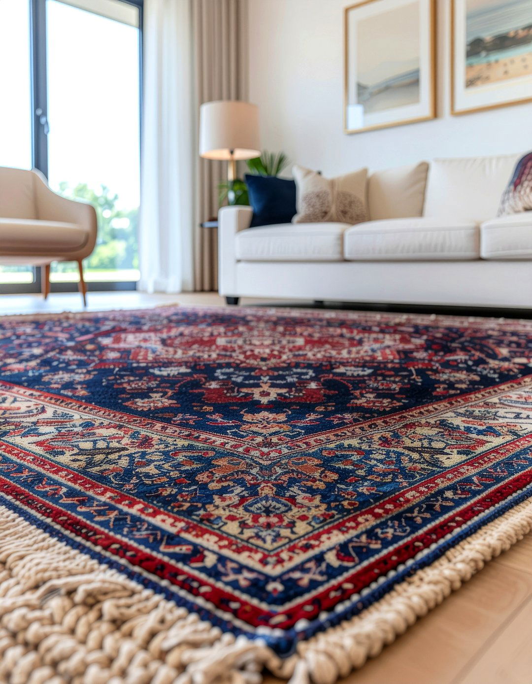 Vintage Area Rug - 30 flea market decor ideas