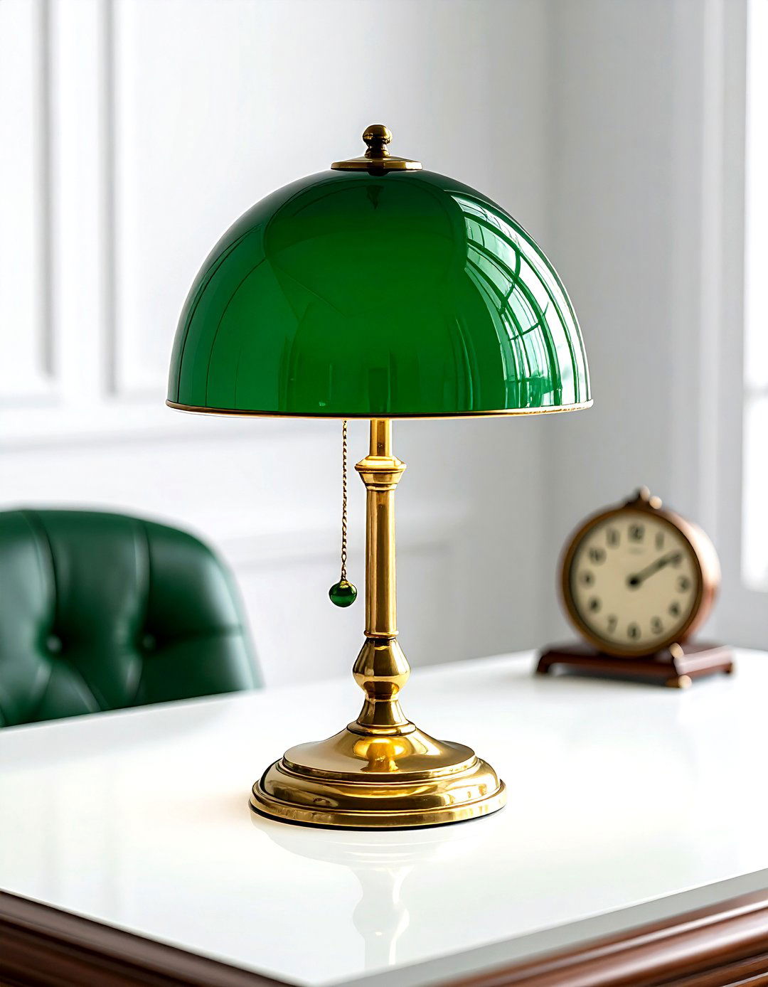 Vintage Banker Lamp - 30 accent lamp ideas
