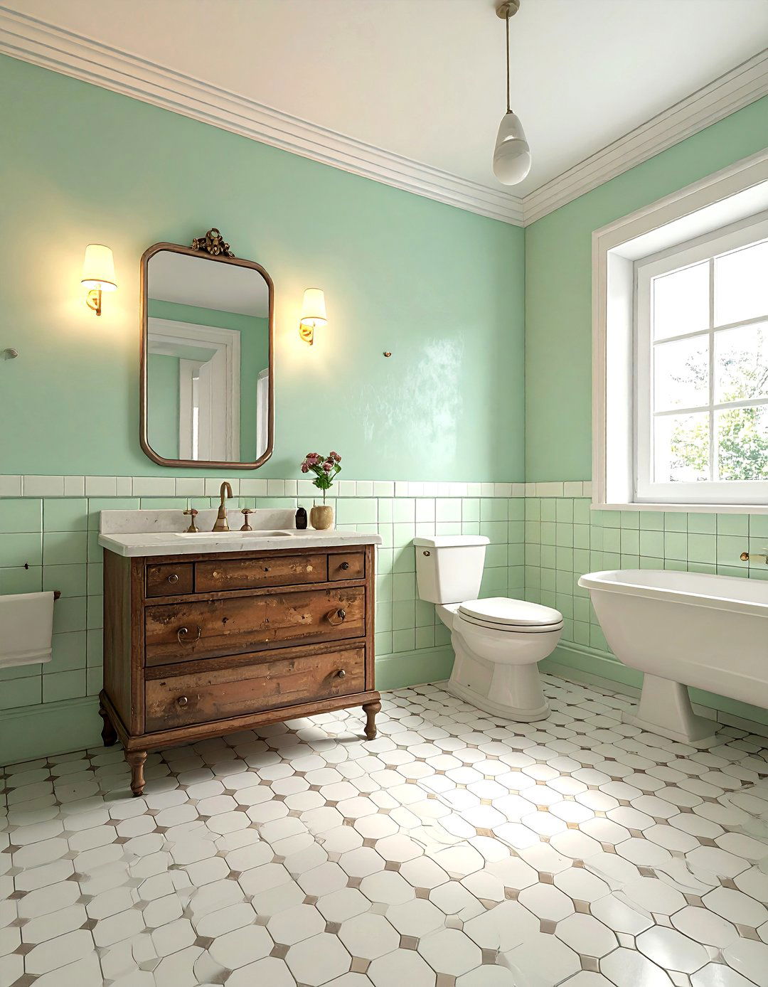 Vintage Bathroom - 30 shared bathroom ideas