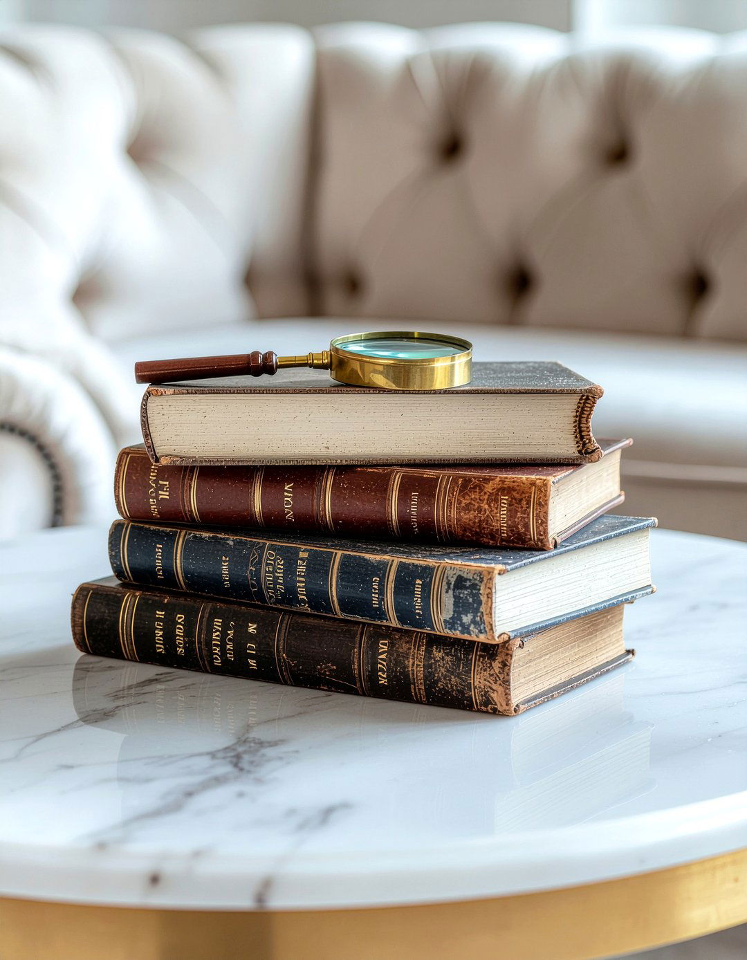 Vintage Book Stack - 30 flea market decor ideas