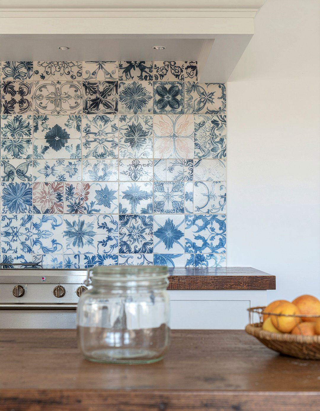 Vintage Cement Tile Backsplash - 30 cement tile kitchen backsplash ideas