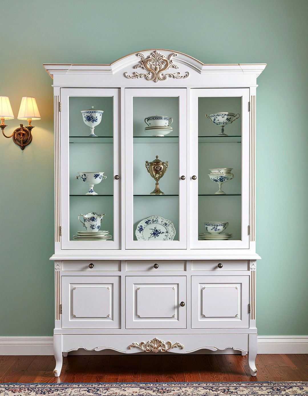 Vintage China Cabinet - 30 family heirloom dining room ideas