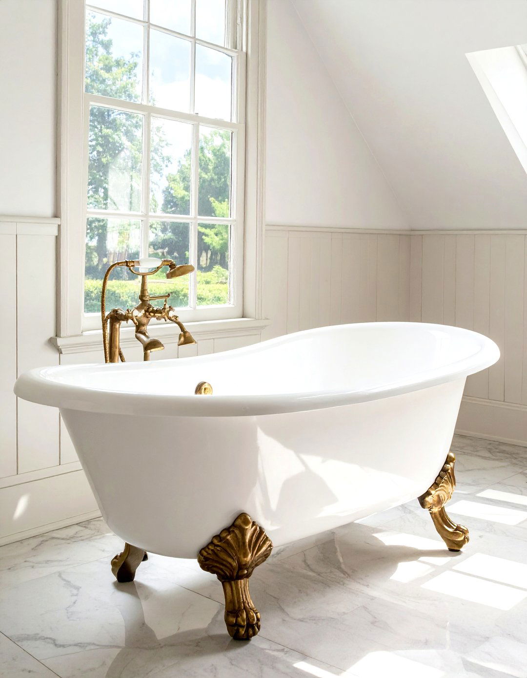 Vintage Clawfoot Tub - 30 cozy bathroom ideas