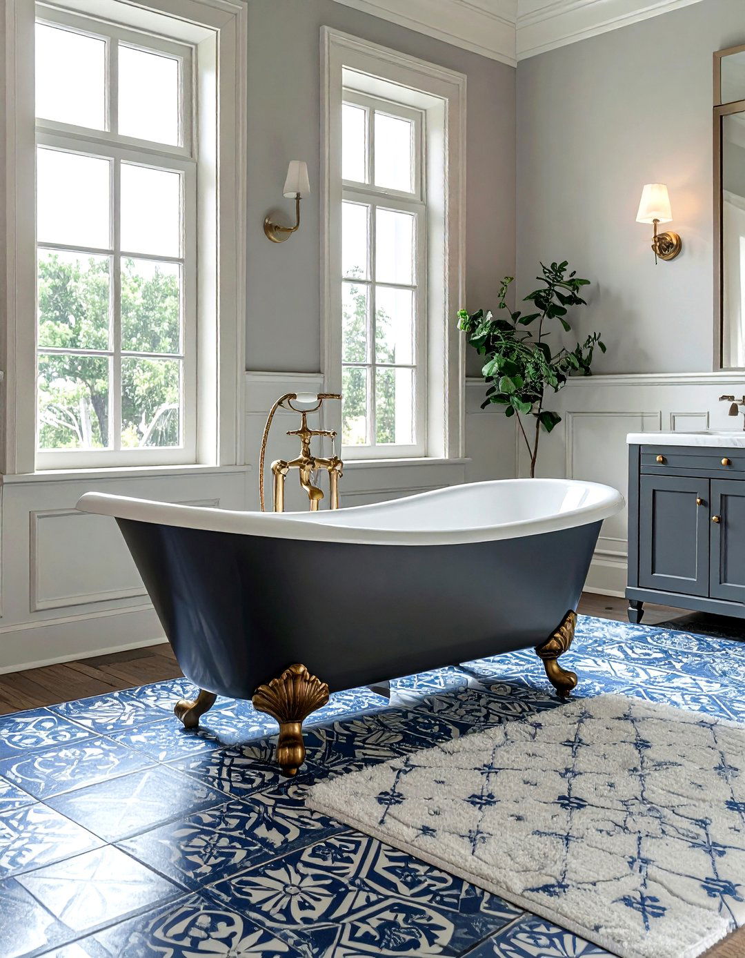 Vintage Clawfoot Tub - 30 one-of-a-kind bathroom ideas