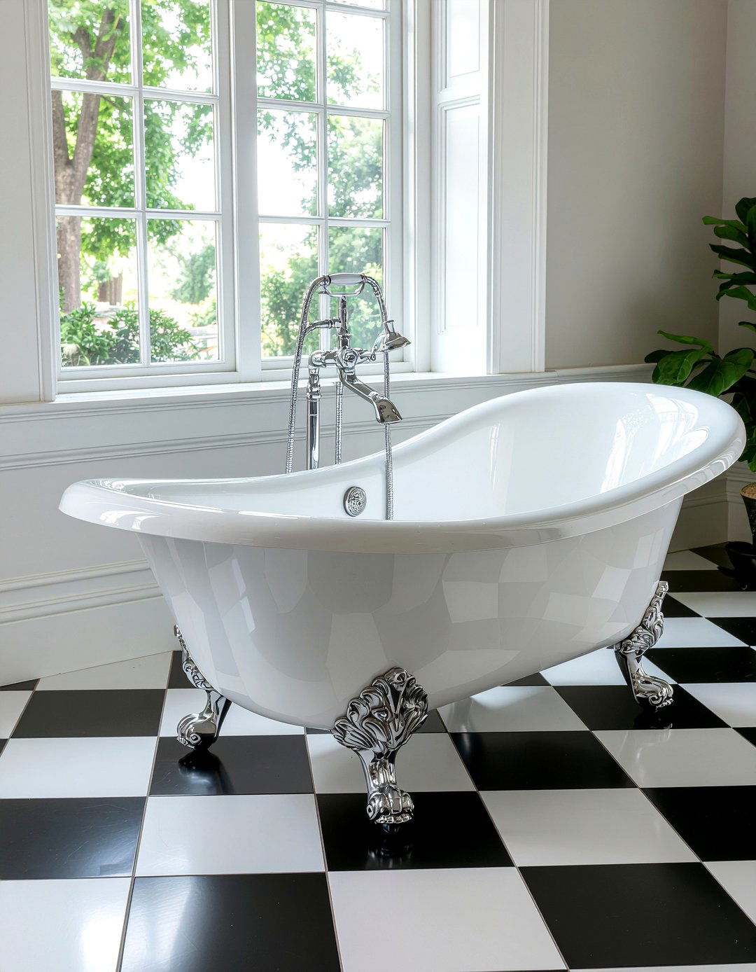 Vintage Clawfoot Tub - 30 bathroom project ideas