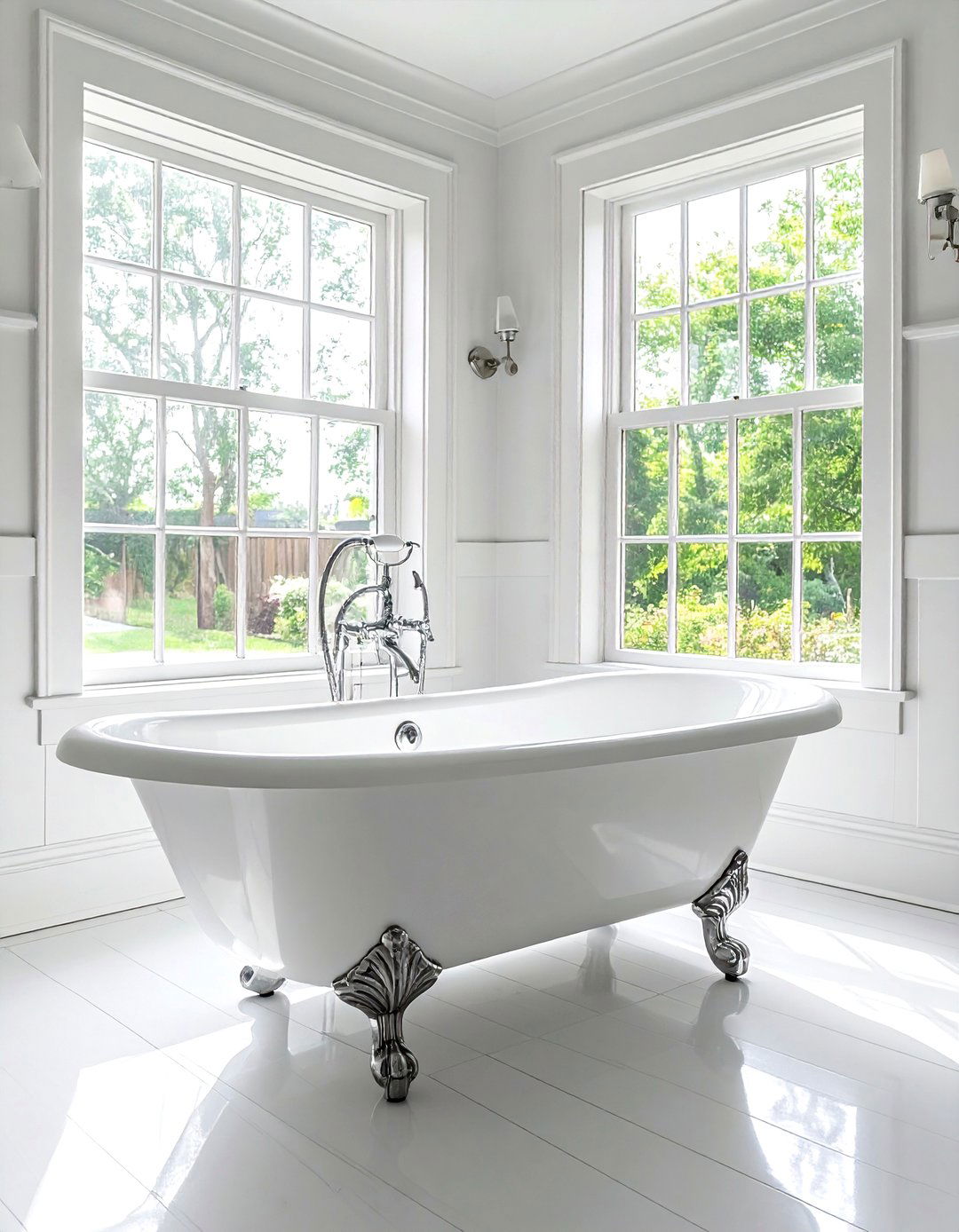 Vintage Clawfoot Tub - 30 bungalow bathroom ideas