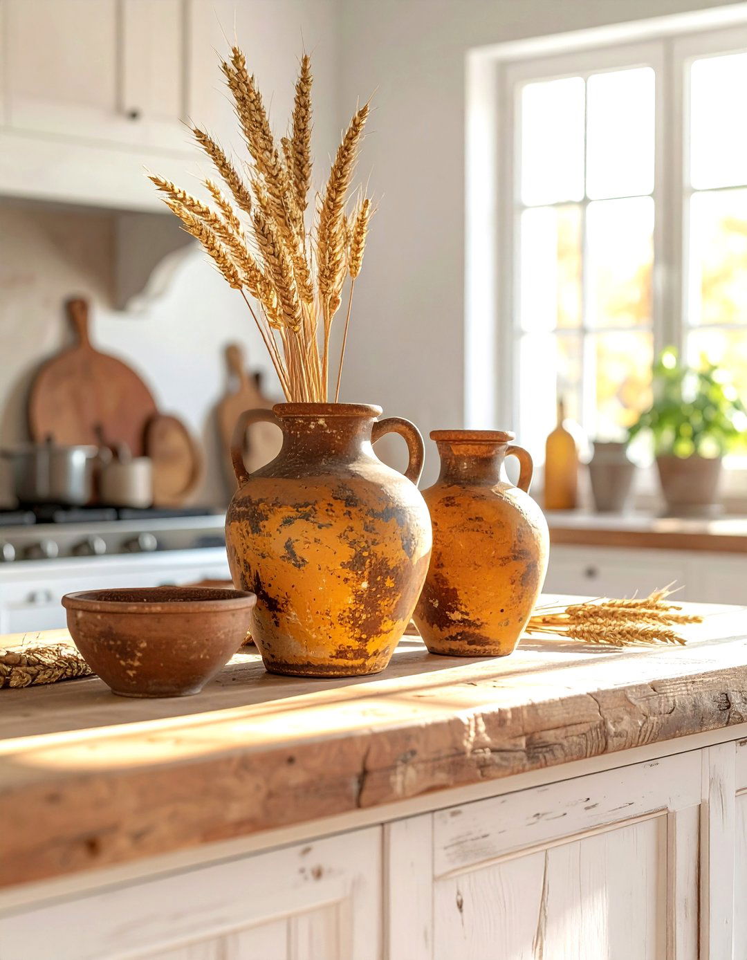 Vintage Clay Jugs - 30 pottery decor ideas