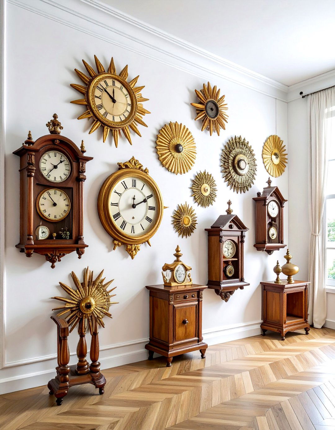 Vintage Clock Gallery - 30 vintage collection display ideas