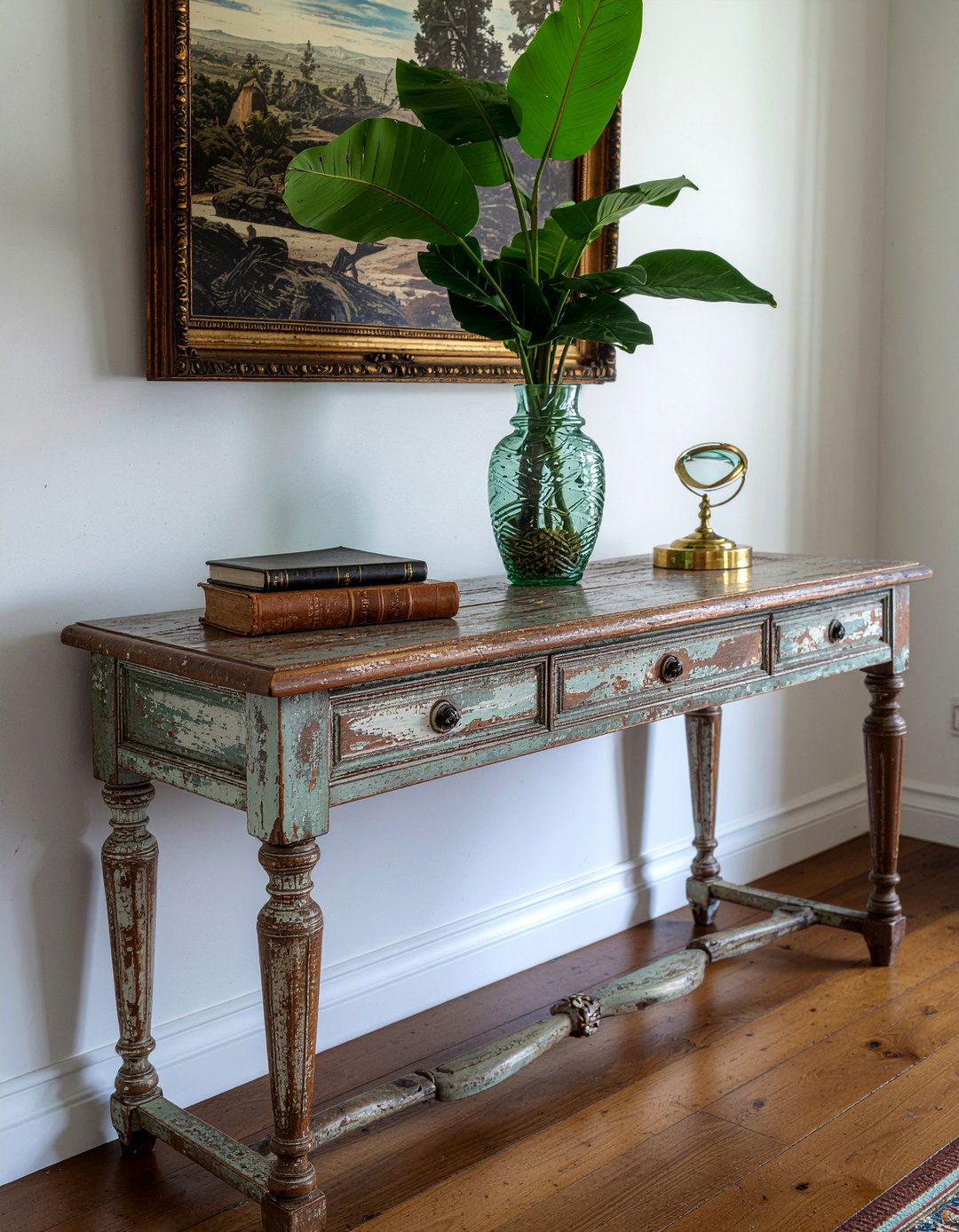 Vintage Console Table - 30 living room console table styling