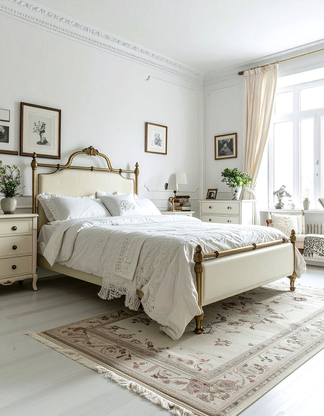 Vintage Cream And White Bedroom - 30 cream and white bedroom ideas