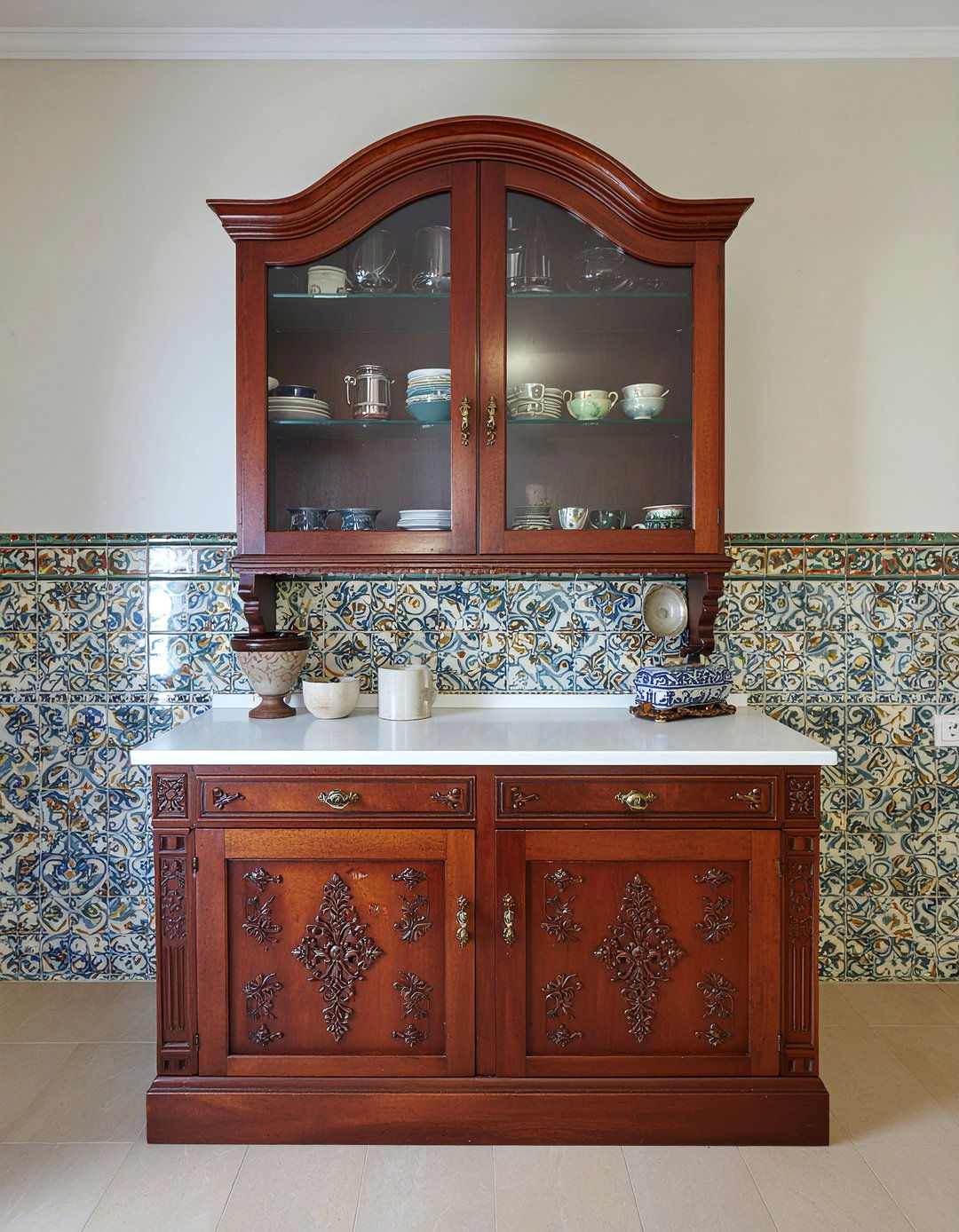 Vintage Display Cabinet - 30 kitchen china cabinet ideas