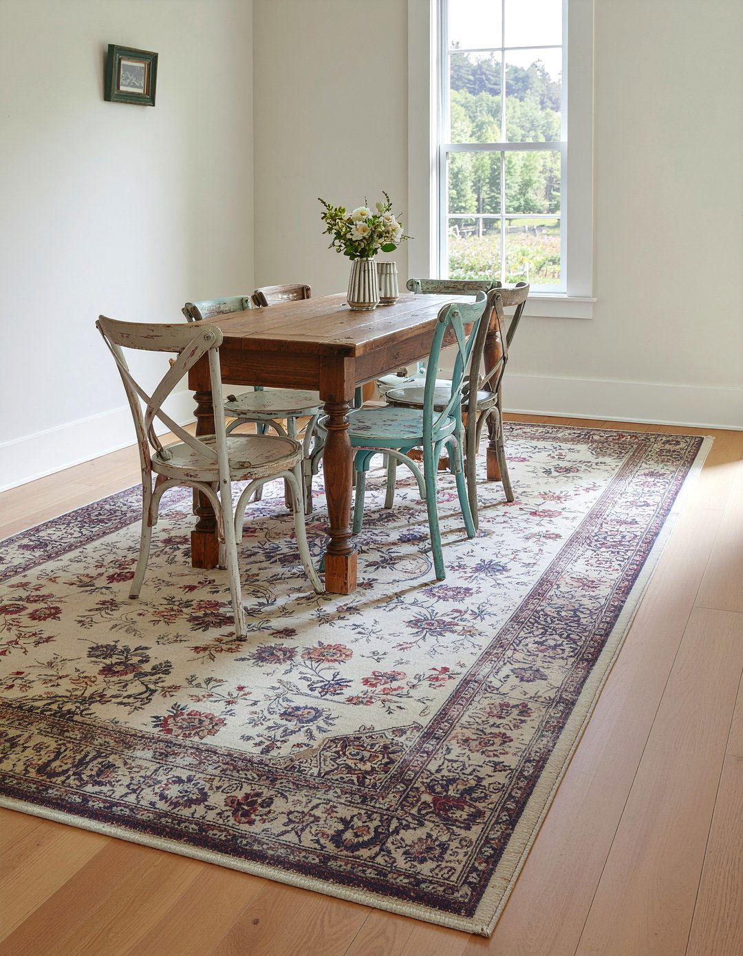 Vintage Distressed Dining Room Carpet - 30 dining room carpet ideas