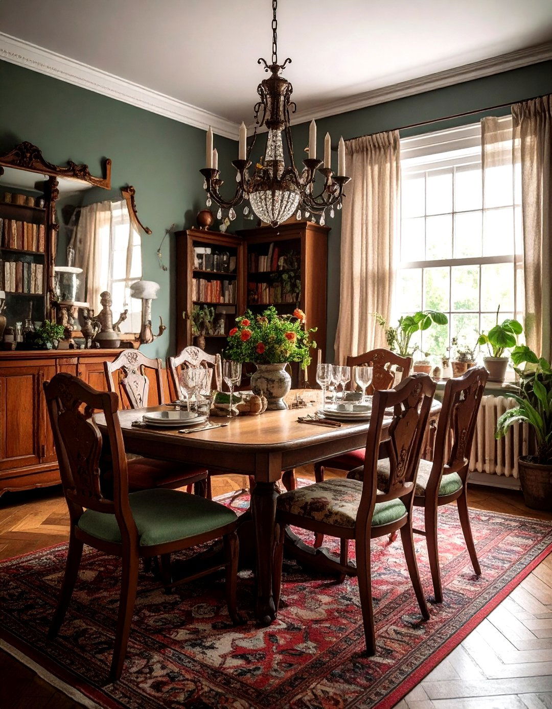 Vintage Eclectic Dining Room - 30 feature dining room ideas