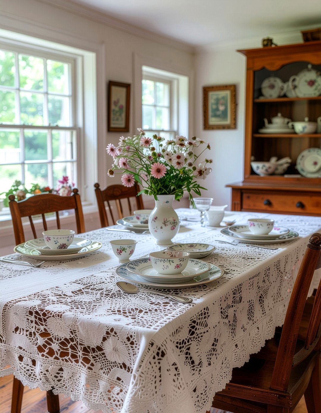 Vintage Floral China - 30 dinnerware dining room ideas