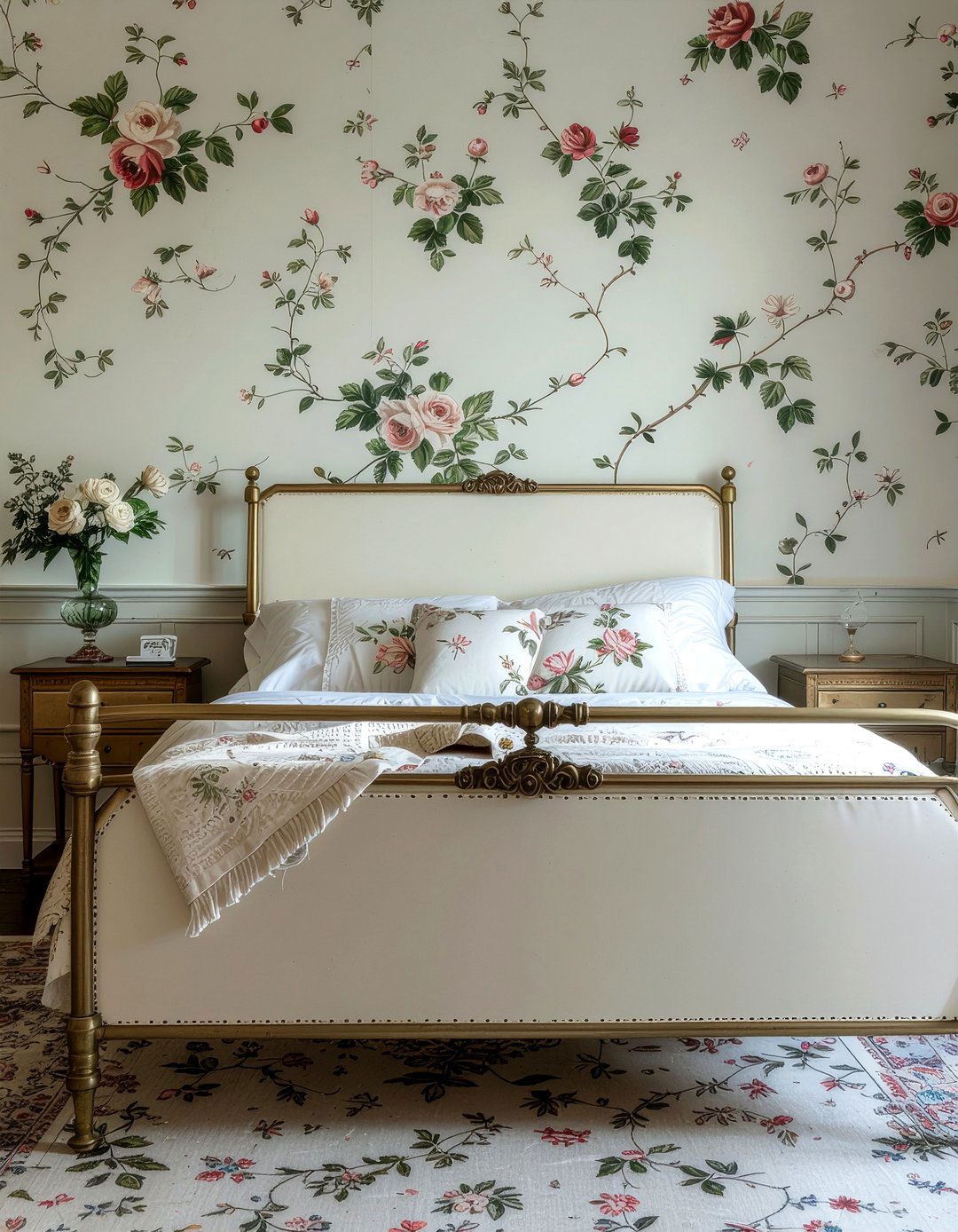 Vintage Floral Wallpaper - 30 bedroom removable wallpapers