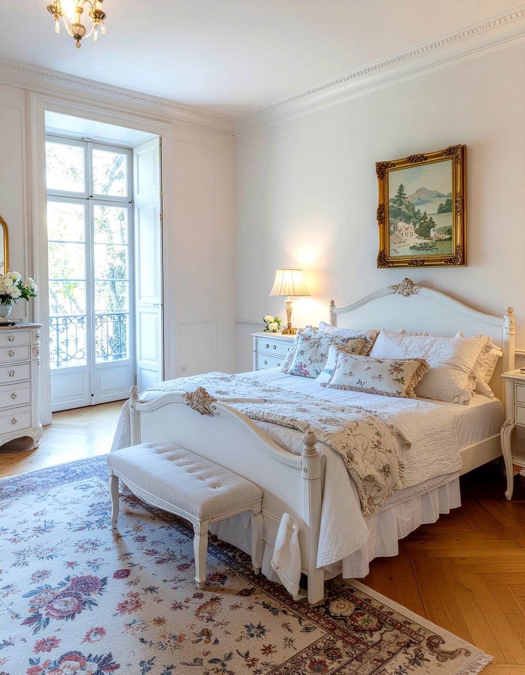 Vintage French Screen - 30 bedroom screen ideas