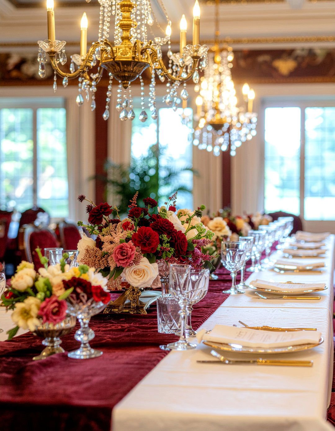Vintage Glamour Rehearsal Dinner Setting - 30 dining room rehearsal dinner ideas
