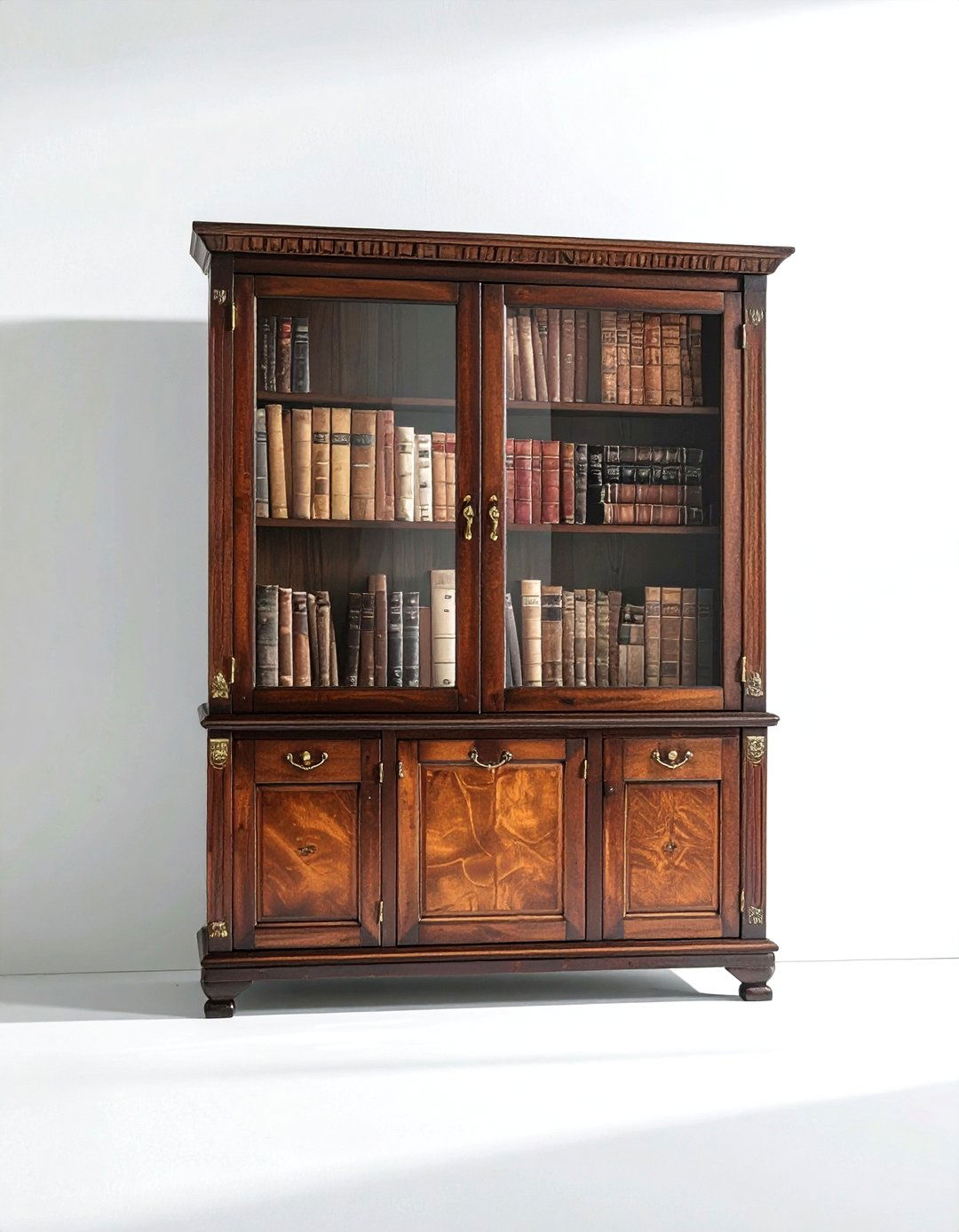 Vintage Glass Cabinet - 30 living room book displays