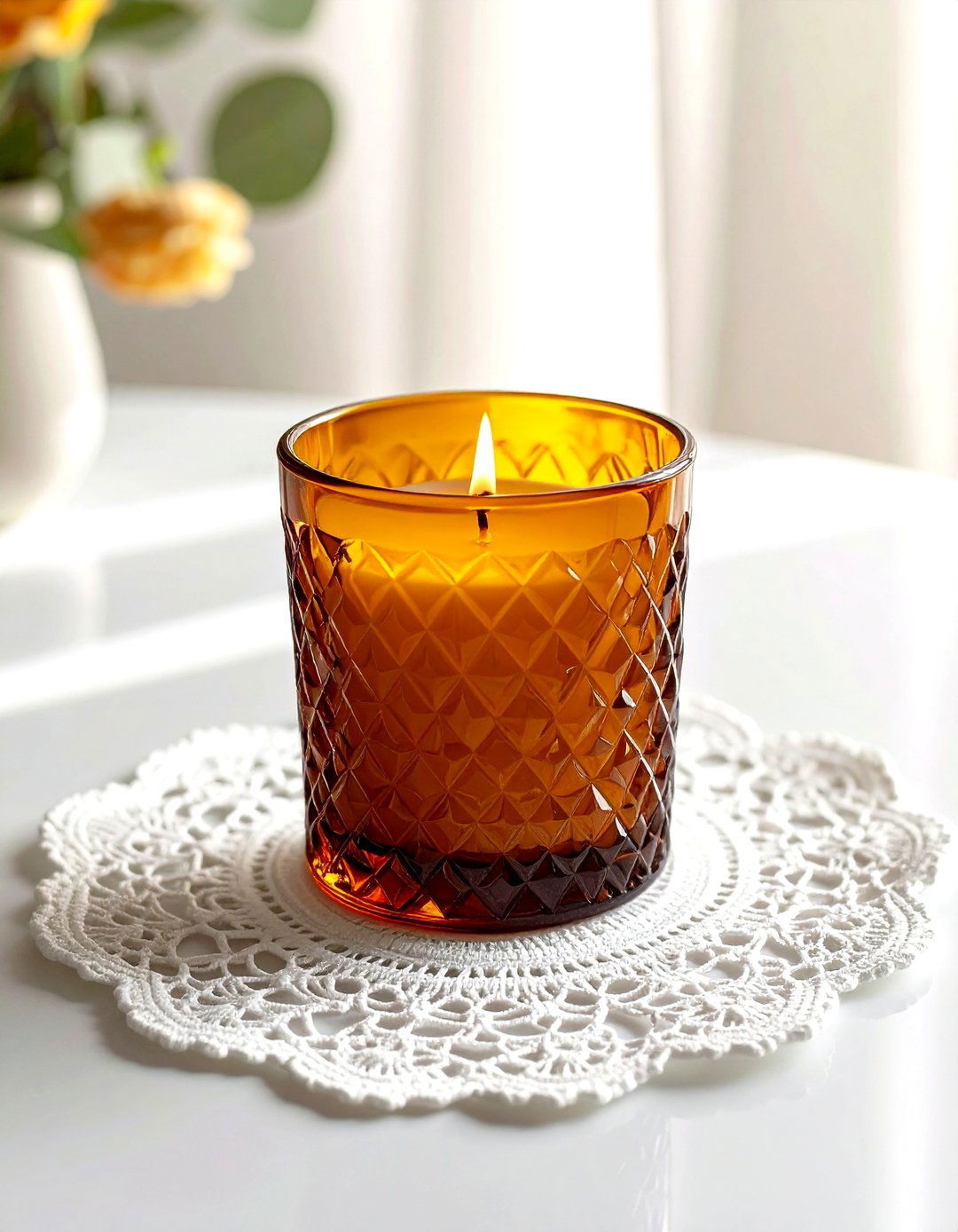 Vintage Glass Candlestick - 30 living room candle holders