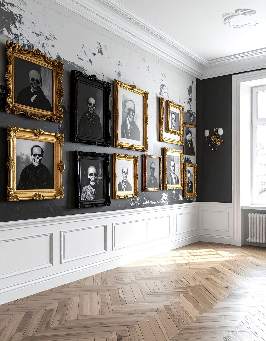 Vintage Halloween Portrait - 30 spooky decor ideas