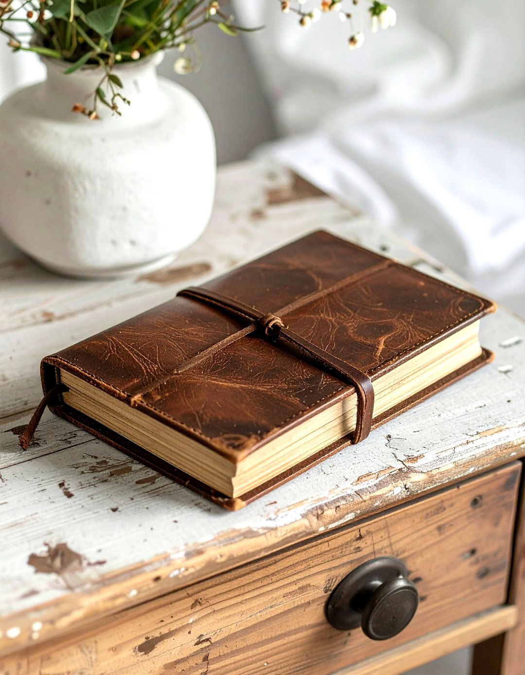Vintage Journal - 30 bedside table decor ideas