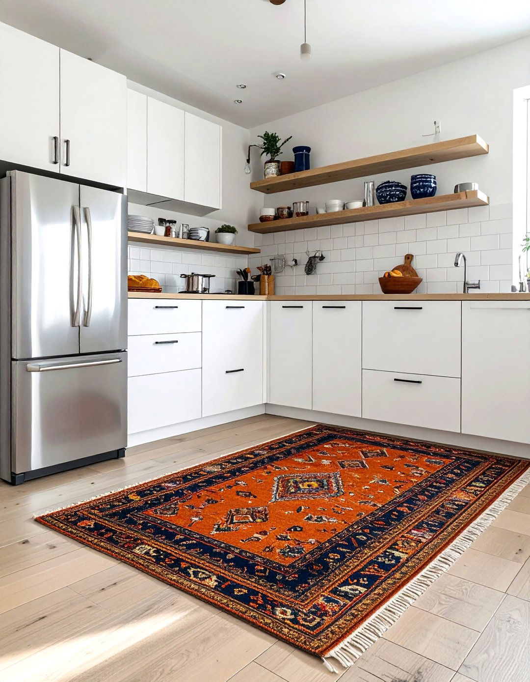 Vintage Kilim runner kitchen - 30 Turkish rug ideas