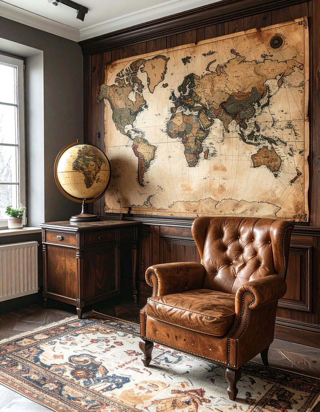 Vintage Map Wallpaper - 30 accent wallpaper ideas