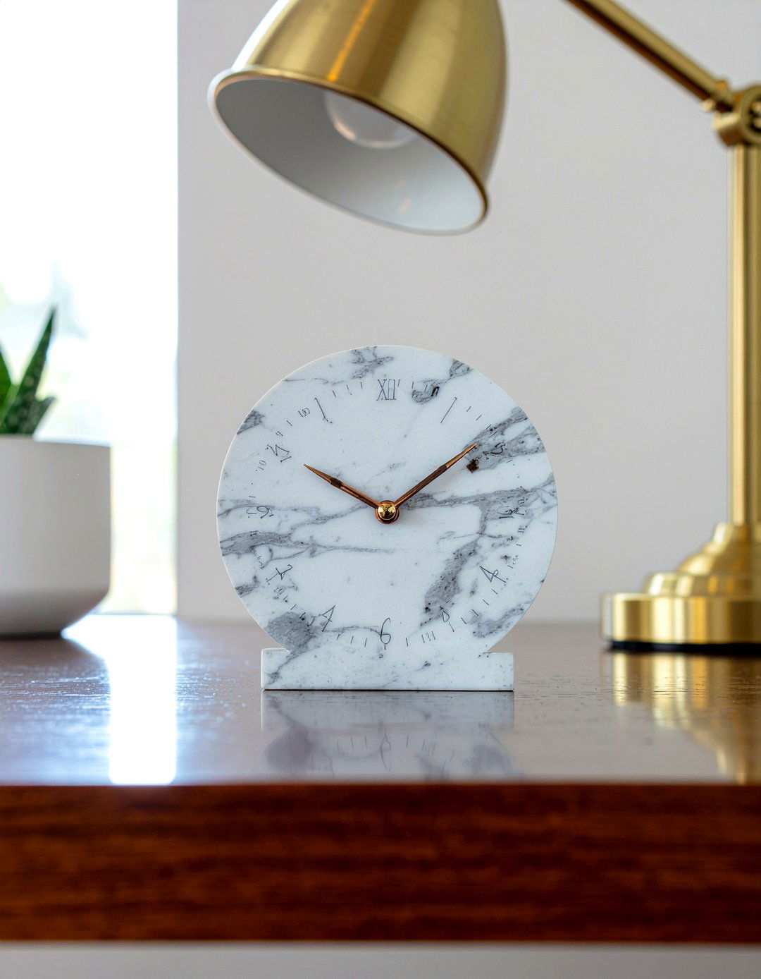 Vintage Marble Desk Clock - 30 living room vintage clocks