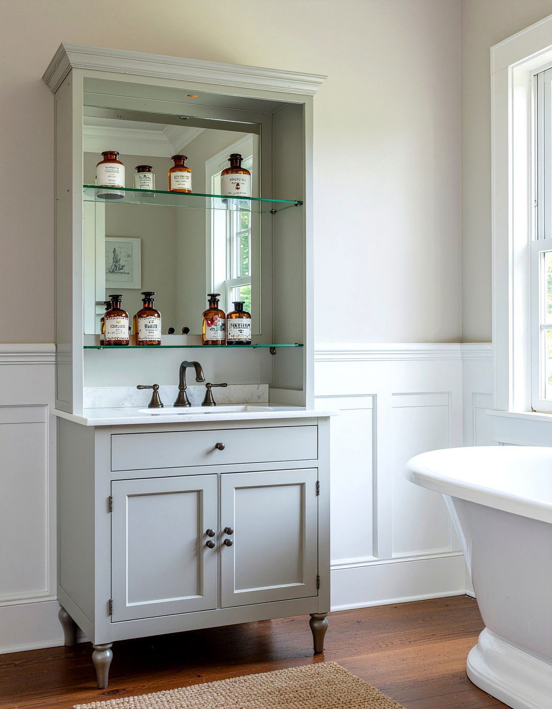 Vintage Medicine Cabinet - 30 retro bathroom ideas