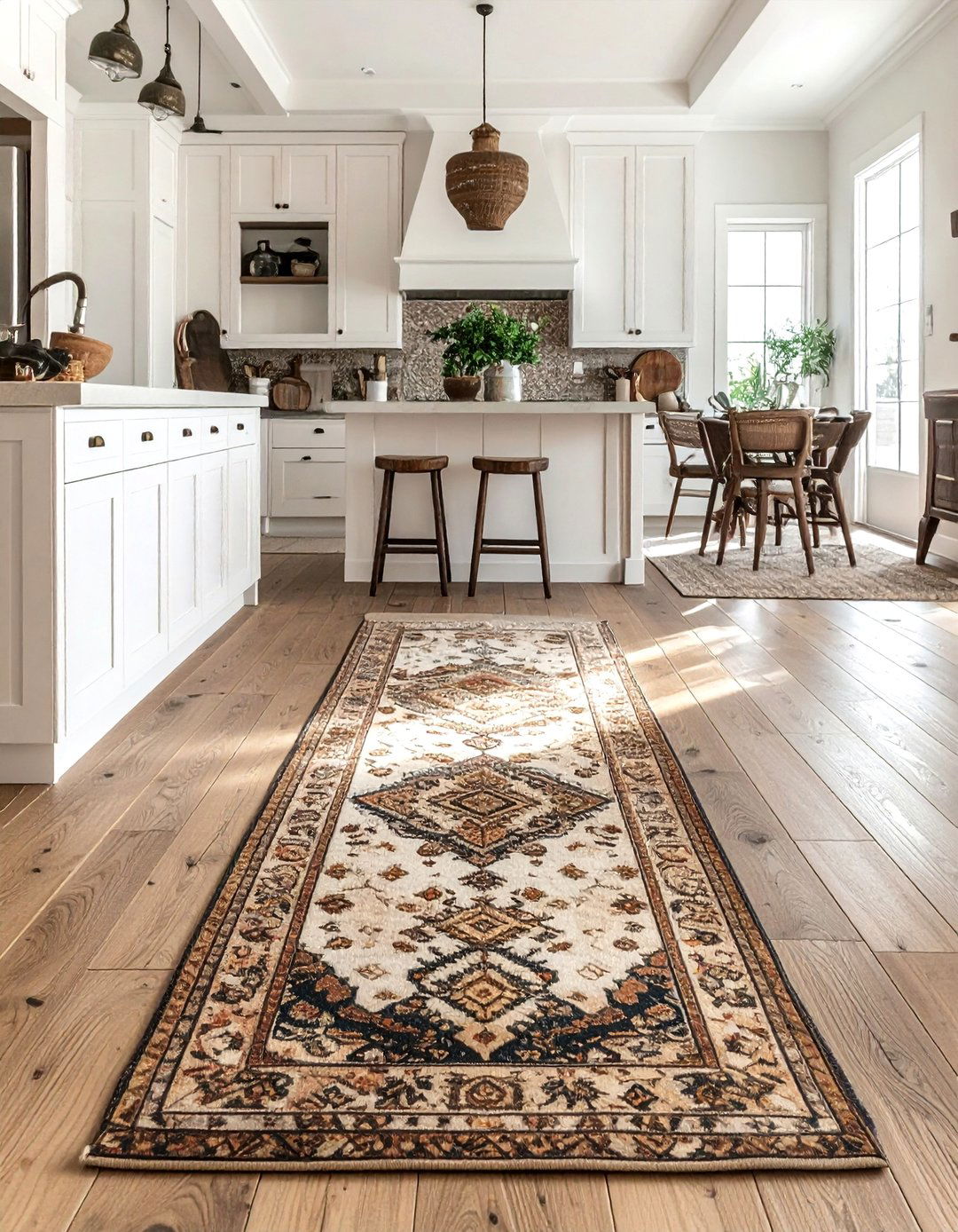 Vintage Moroccan runner kitchen - 30 Moroccan rug ideas