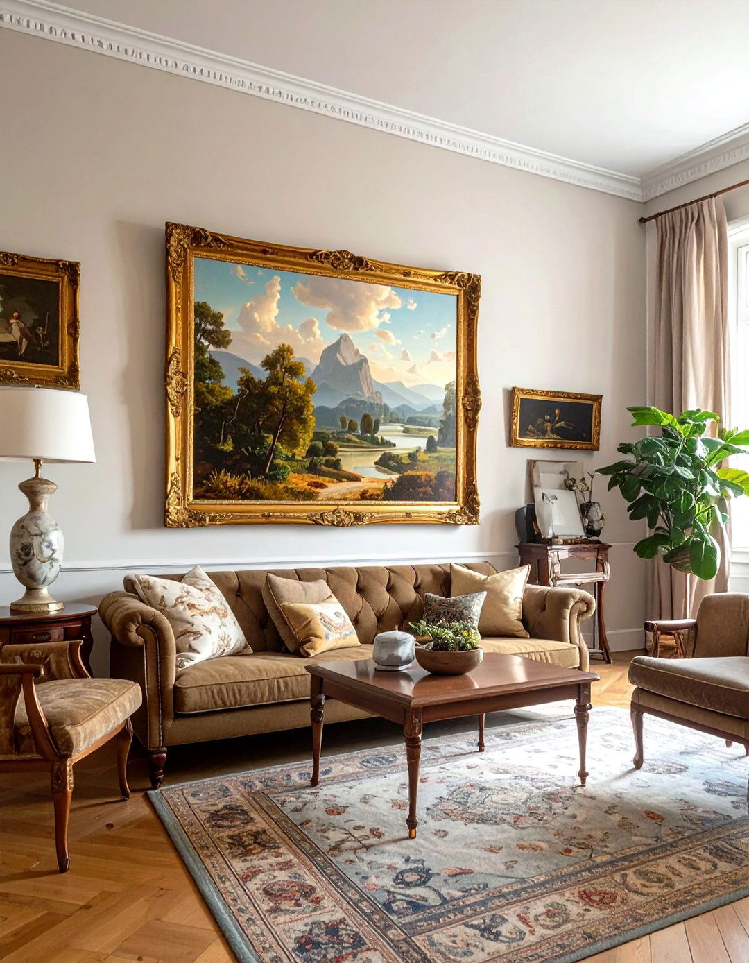 Vintage Oil Painting - 30 vintage finds decor ideas