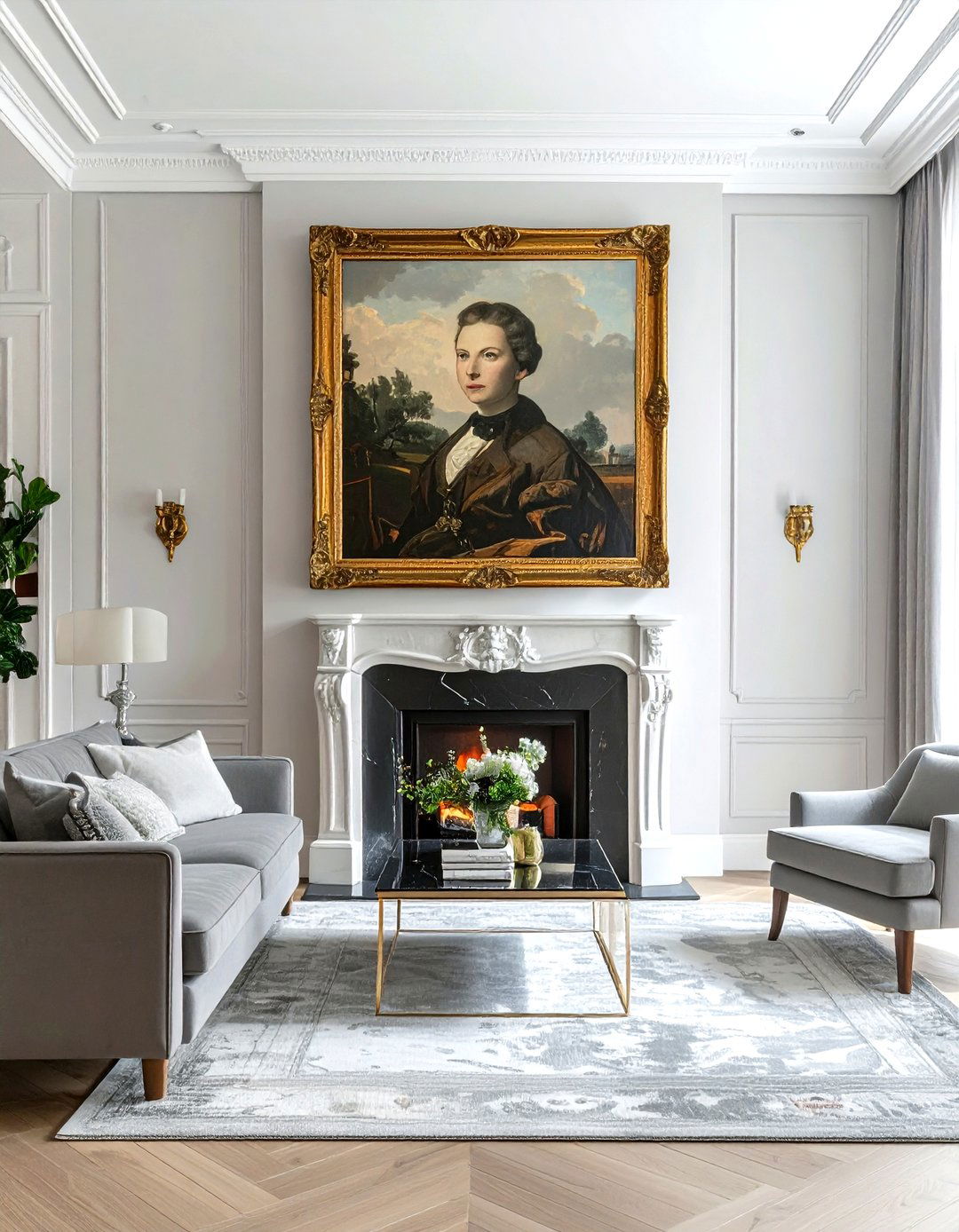 Vintage Oil Portrait Gallery - 30 antique decor ideas