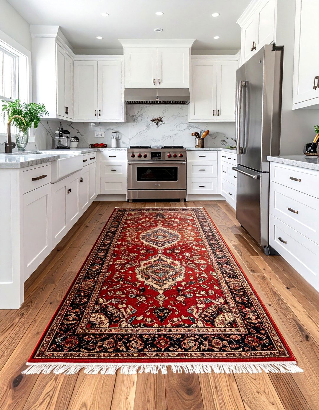 Vintage Oriental Rug Kitchen Runner - 30 oriental rug ideas