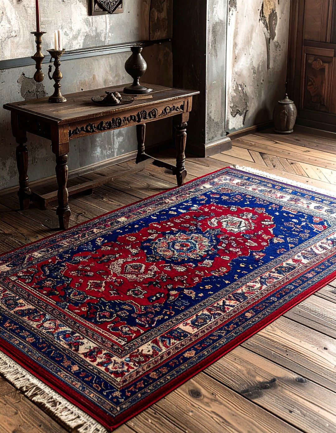 Vintage Persian Rug - 30 focal point dining room ideas