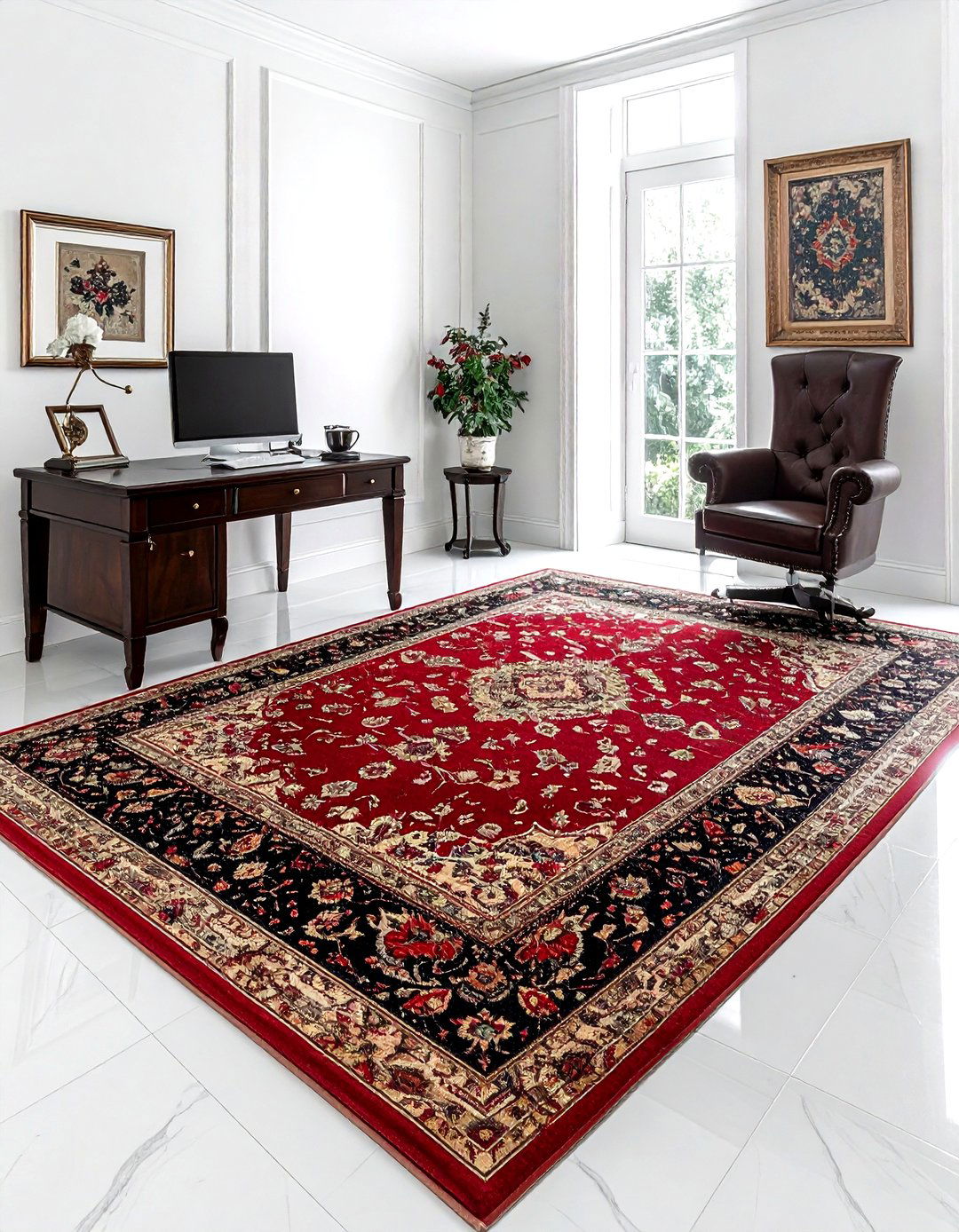 Vintage Persian rug - 30 colorful rug ideas