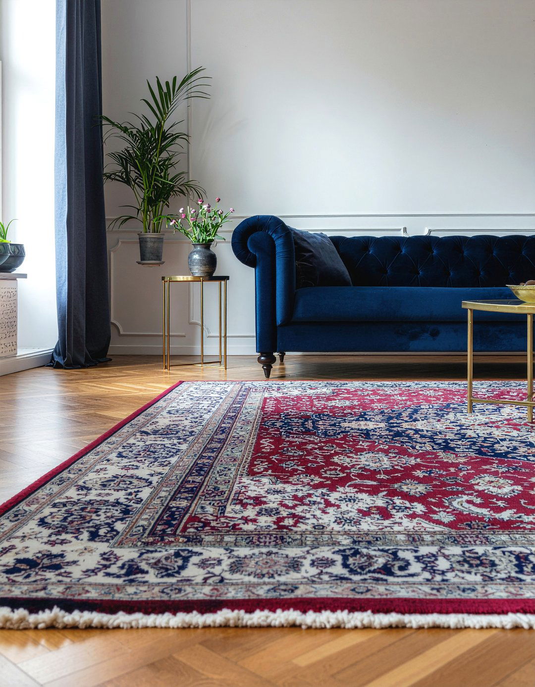 Vintage Persian rug living room - 30 living room area rugs