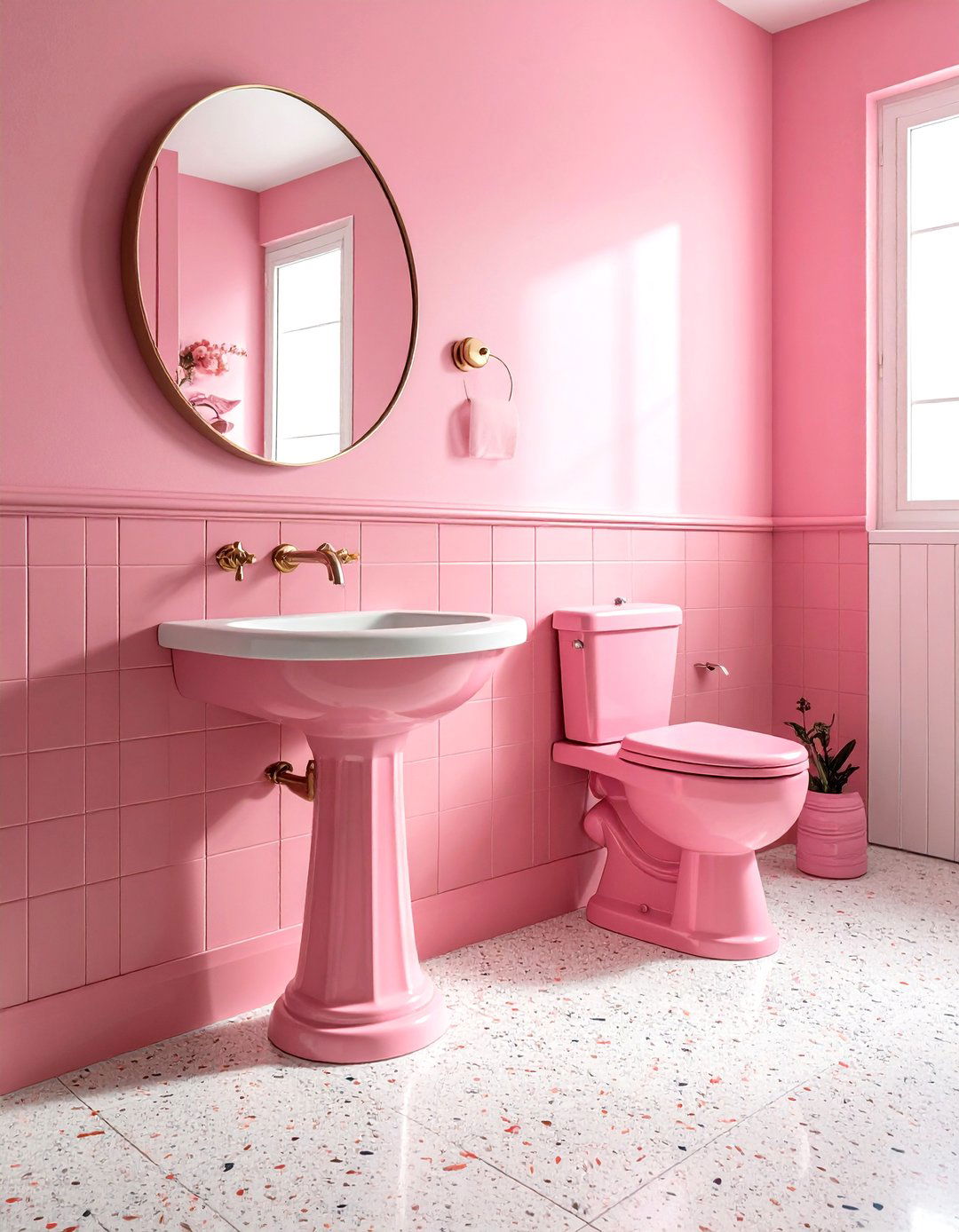 Vintage Pink Bathroom Suite - 30 blush pink bathroom ideas