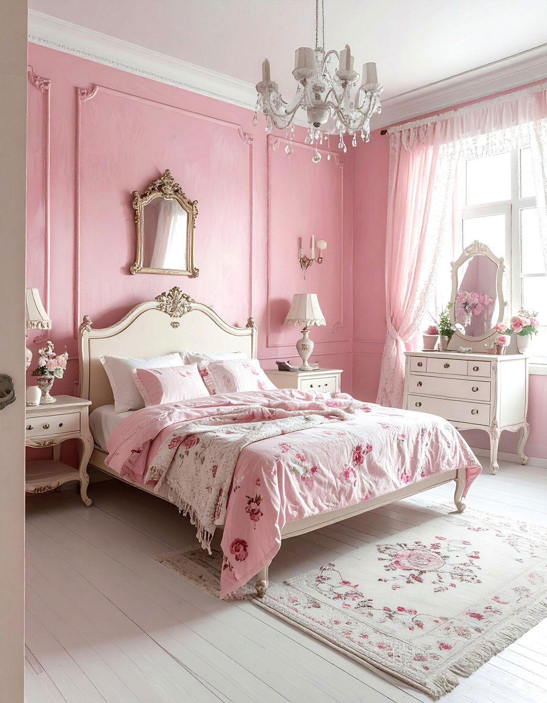 Vintage Pink Bedroom - 30 pink bedroom ideas