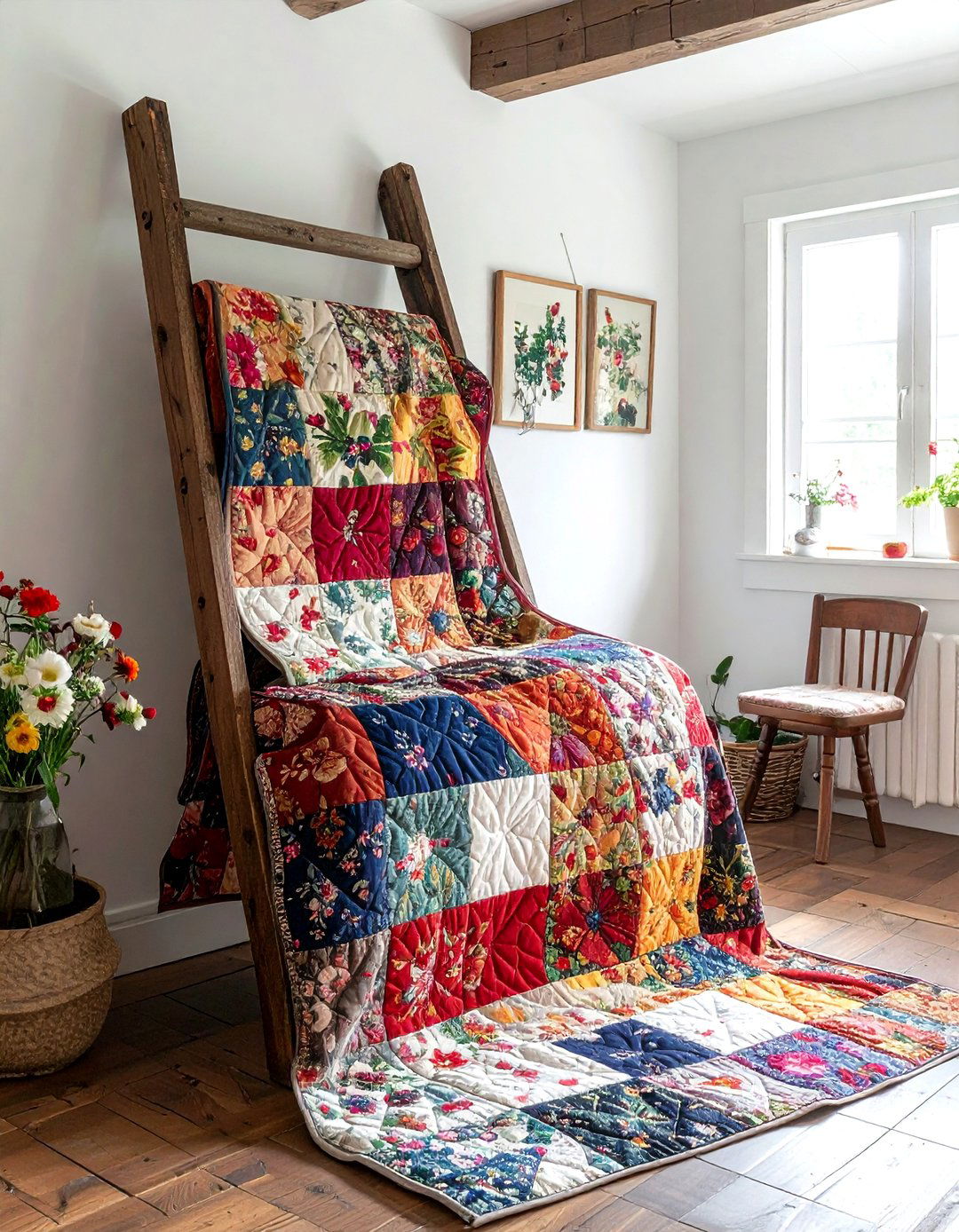 Vintage Quilt Display - 30 vintage collection display ideas