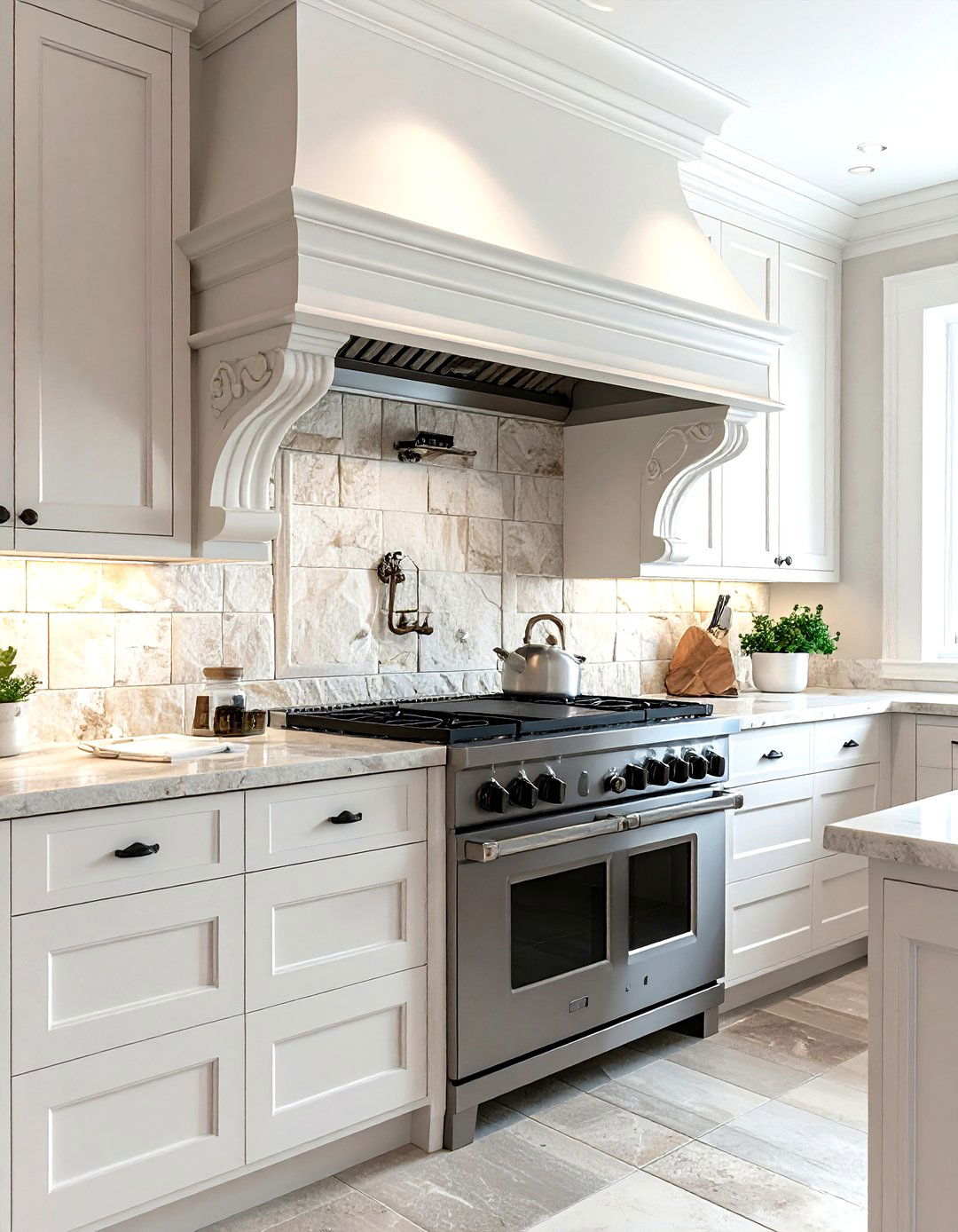 Vintage Range Hood Cover - 30 French country kitchen ideas