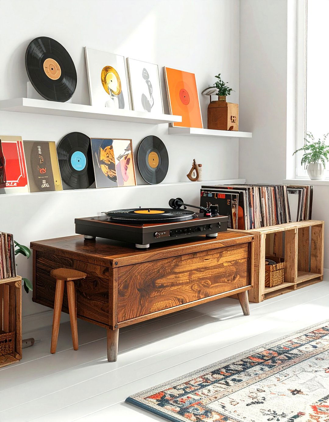 Vintage Record Station - 30 vintage collection display ideas