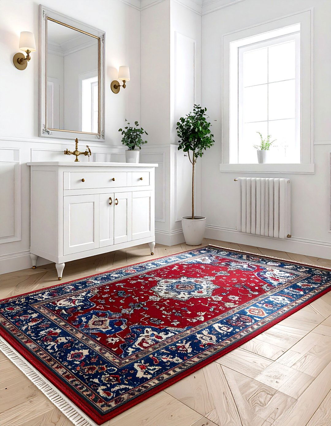 Vintage Rug Accent - 30 bathroom soft settings