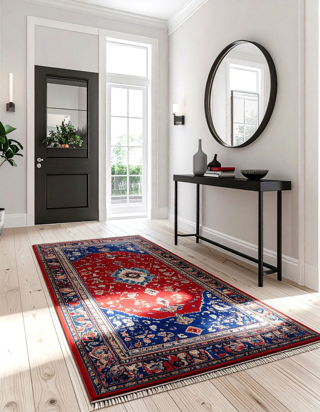 Vintage Rug In Entryway - 30 modern traditional decor ideas